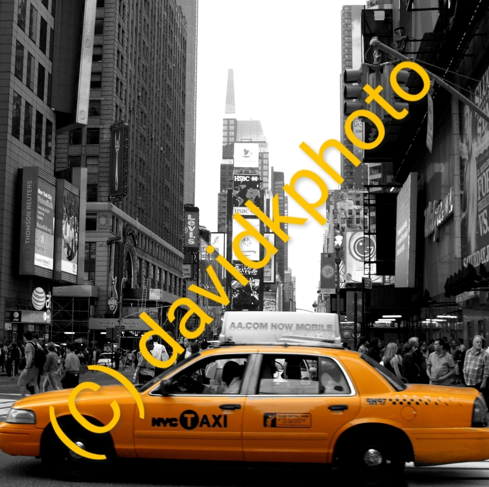 NYC Times Square Signed Print